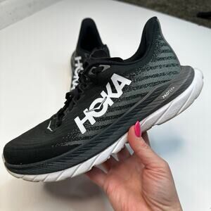 Hoka Mach 5 Black White Sneakers